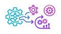 Workflow Process and System Integration, vector design Generative AI Royalty Free Stock Photo