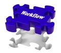 Workflow Puzzle Shows Structure Flow