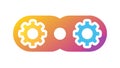 Workflow & Settings Gears Icon: Process & Configuration, vector design Generative AI Royalty Free Stock Photo