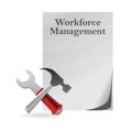 Workforce management document paper. Royalty Free Stock Photo