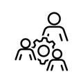 Workforce organization icon, vector illustration