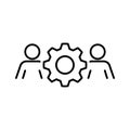 Workforce organization icon, vector illustration