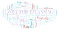 Workforce Planning word cloud. Royalty Free Stock Photo