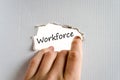 Workforce text concept Royalty Free Stock Photo