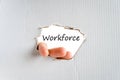 Workforce text concept Royalty Free Stock Photo