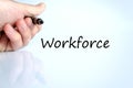 Workforce text concept Royalty Free Stock Photo