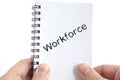 Workforce text concept Royalty Free Stock Photo