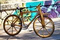 Working bicycle made with wood