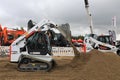 Working with Bobcat Compact Track Loader Royalty Free Stock Photo