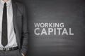 Working capital on blackboard Royalty Free Stock Photo
