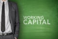 Working capital on blackboard