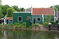 Working class cottage in Zaanse Schans,Netherlands Royalty Free Stock Photo