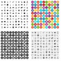 100 working class icons set vector variant Royalty Free Stock Photo
