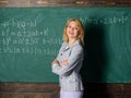 Working conditions which prospective teachers must consider. Working conditions for teachers. She likes her job. Back to Royalty Free Stock Photo