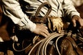 Working Cowboy Close-up Royalty Free Stock Photo