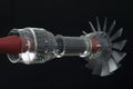 Turbine jet engine that uses modern aviation