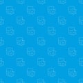 Working database pattern vector seamless blue Royalty Free Stock Photo