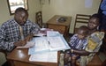 Working doctor in AIDS hospital TASO Kampala Royalty Free Stock Photo