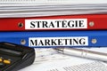 Strategy and marketing files written in French