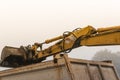 Working excavator. Royalty Free Stock Photo