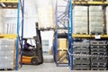 Working forklift loader