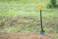 Working In Garden With spade. Preparation Of Ground For Seeding and Planting. Digging of old lawn