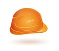 Working helmet side view. Hard hat icon Royalty Free Stock Photo