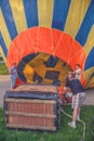 Working on the hot air balloon 4 Royalty Free Stock Photo