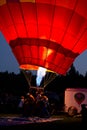 Working the Hot Air Balloon At Night