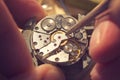 Working On A Mechanical Watch