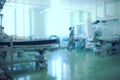 Working medical staff in the intensive care unit, unfocused background