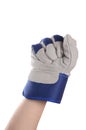 Working mens gloves on white background Royalty Free Stock Photo