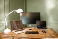 Programmer working place Royalty Free Stock Photo