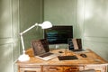 Programmer working place Royalty Free Stock Photo