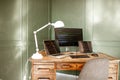 Programmer working place Royalty Free Stock Photo