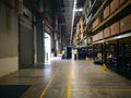 working place in warehouse