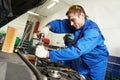 Working repairman auto mechanic Royalty Free Stock Photo