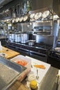 Working restaurant kitchen Royalty Free Stock Photo