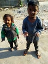 Child Labour In India. Indian Children.Boy And Girl.
