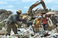 Working on rubbish dump Paraguayan survival strategy Royalty Free Stock Photo