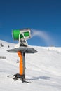 Working snowgun Royalty Free Stock Photo