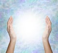 Working with spiritual healing energy Royalty Free Stock Photo