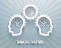 Working Together Illustration Background Royalty Free Stock Photo