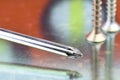 Working tool close-up. Screwdriver and screws Royalty Free Stock Photo