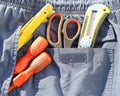Tools in pocket Royalty Free Stock Photo