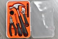 Working tools in a box