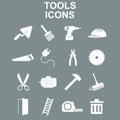 Working tools icon set Royalty Free Stock Photo