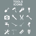 Working tools icon set Royalty Free Stock Photo