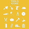 Working tools icon set Royalty Free Stock Photo