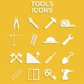 Working tools icon set Royalty Free Stock Photo